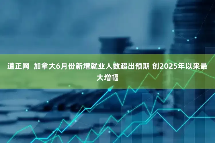 道正网  加拿大6月份新增就业人数超出预期 创2025年以来最大增幅